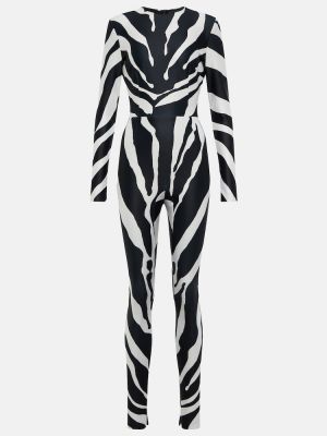 Salopetă cu imagine din jerseu cu model zebră Dolce&gabbana