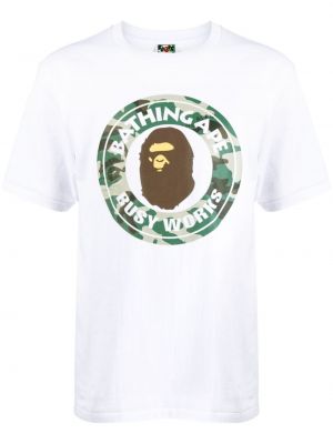Raštuotas marškinėliai A Bathing Ape® balta