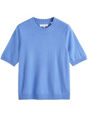 Pletena majica z okroglim izrezom Chinti & Parker modra