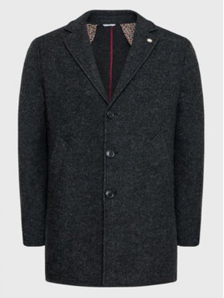 Шерстяное пальто Manuel Ritz черное