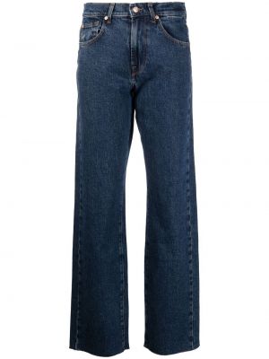 Straight leg jeans baggy 7 For All Mankind blu