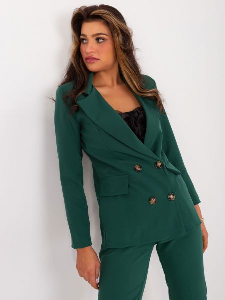 Elegantne pintsak Fashionhunters roheline