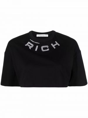 Camiseta Alessandra Rich negro