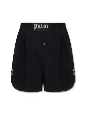 Shorts en coton Palm Angels noir