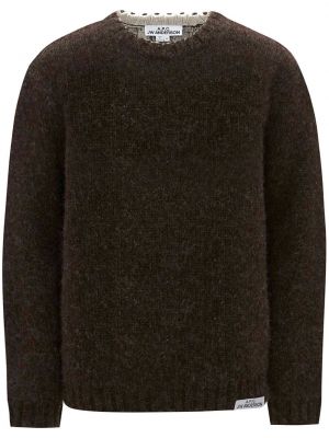 Вълнен пуловер Jw Anderson кафяво