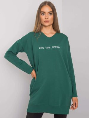 Tunika s nápisem Fashionhunters zelená