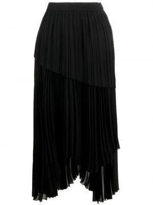 Plisovaná šifonová sukňa Fabiana Filippi čierna
