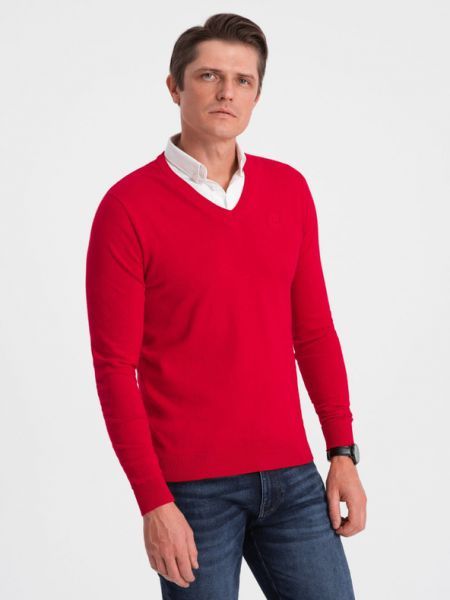 Sweter Ombre Clothing czerwony