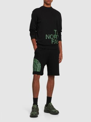 Shorts en coton The North Face noir