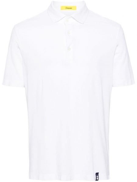 Kokvilnas polo krekls džersija Drumohr balts
