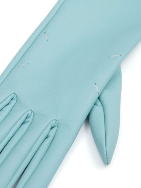 Leder handschuh Maison Margiela blau