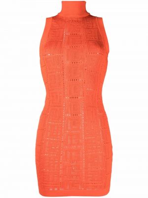 Ermeløs dress Balmain oransje