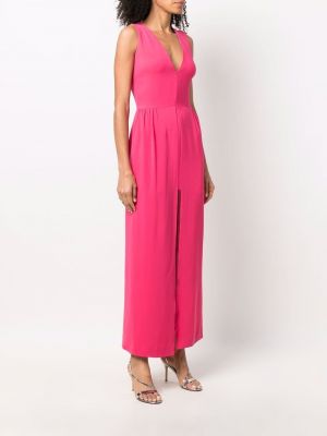 Sukienka długa Christian Dior różowa