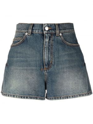 Shorts di jeans Alexander Mcqueen blu