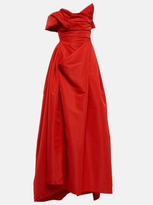 Drapované dlouhé šaty Vivienne Westwood červené