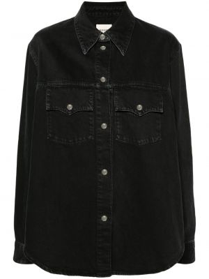 Koszula jeansowa Khaite czarna