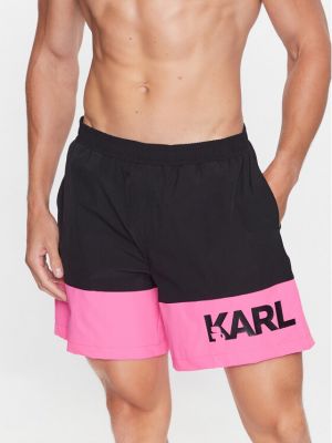 Priliehavé šortky Karl Lagerfeld čierna