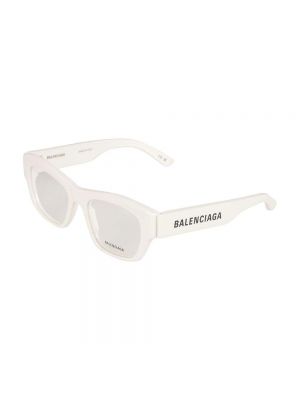 Przezroczyste okulary przeciwsłoneczne Balenciaga białe