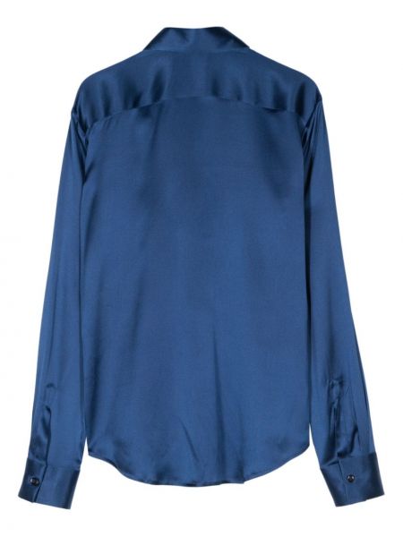 Satīna krekls Mazzarelli zils