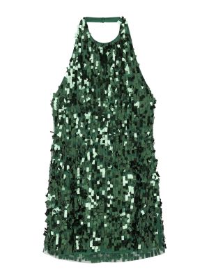 Коктейлна рокля Pull&bear зелено