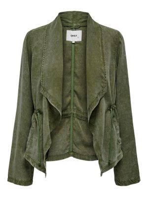 Prijelazna jakna s melange uzorkom Only zelena