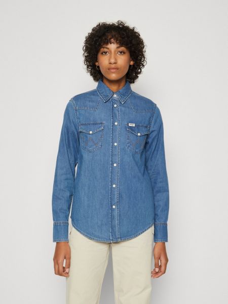 Рубашка блузка Wrangler синяя