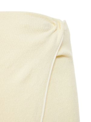 Mini spódniczka bawełniana Jacquemus biała
