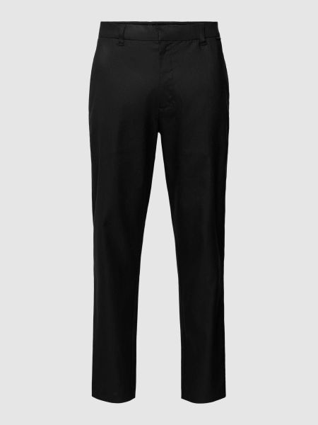 Lniane spodnie Ck Calvin Klein czarne