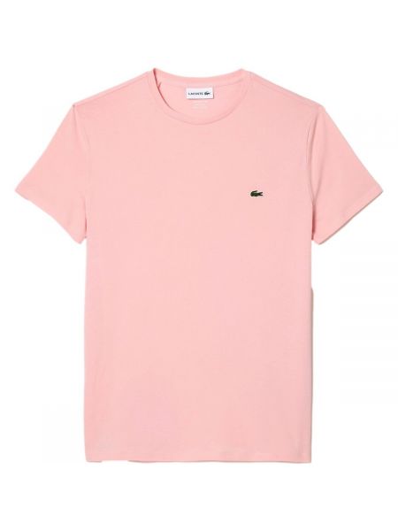 Koszulka z krótkim rękawem Lacoste różowa