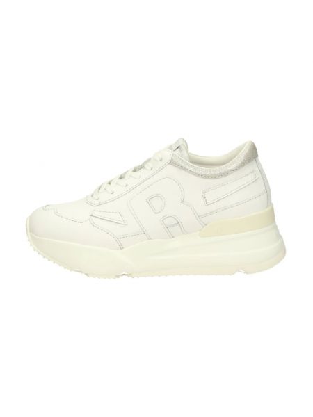 Sneakersy na platformie Rucoline białe
