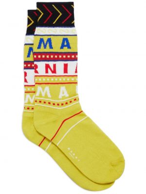 Κάλτσες Marni κίτρινο