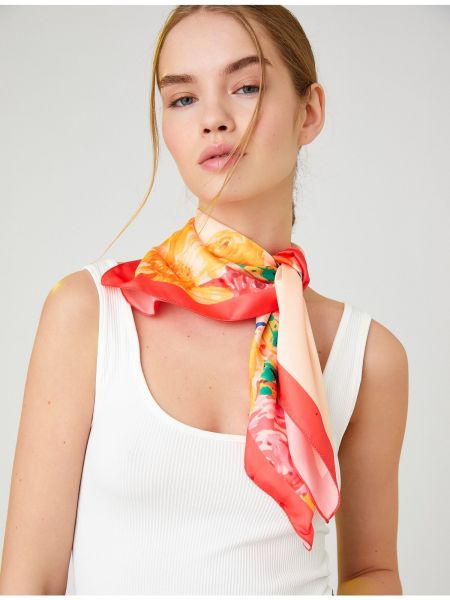Атласний шарф в квіточку Koton