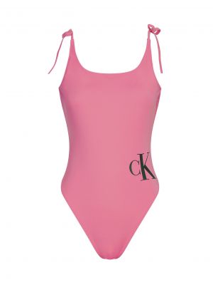 Jednodielne plavky Calvin Klein Swimwear ružová