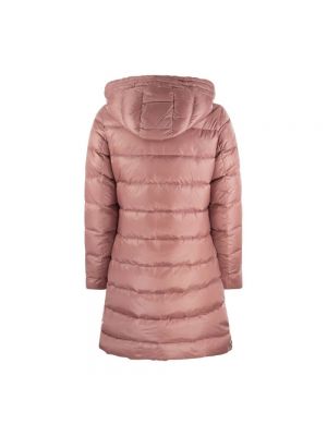 Abrigo con capucha reversible Colmar rosa