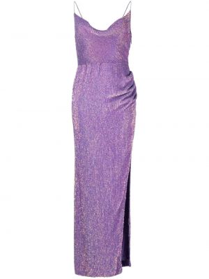 Večerní šaty s flitry Retrofete fialové