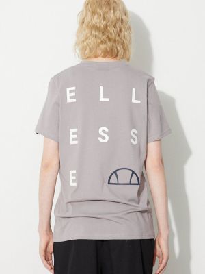 Bavlněné tričko Ellesse šedé