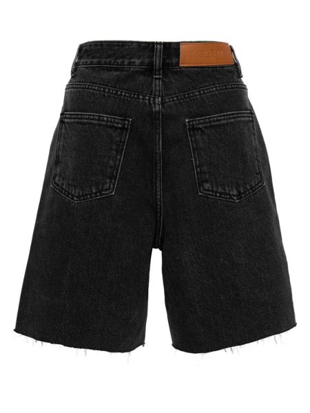 Shorts en jean effet usé Kimhekim noir