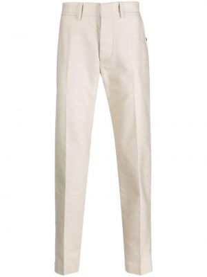 Proste spodnie bawełniane Tom Ford beżowe