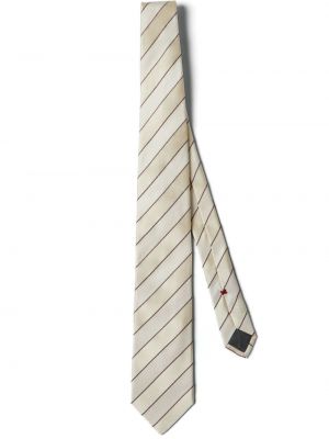 Jedwabny krawat Brunello Cucinelli beżowy