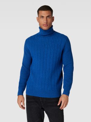 Dzianinowy sweter Esprit Collection niebieski
