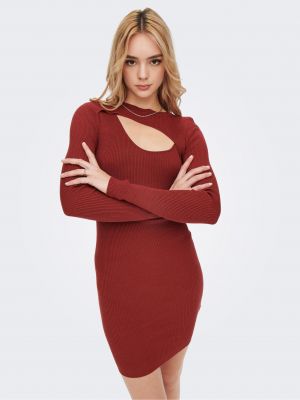 Φόρεμα πουλόβερ Only κόκκινο