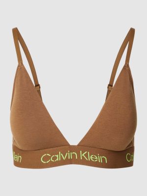 Biustonosz Calvin Klein Underwear brązowy