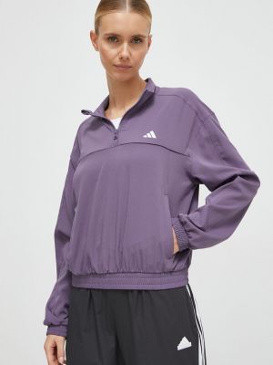 Hanorac cu fermoar Adidas Performance violet