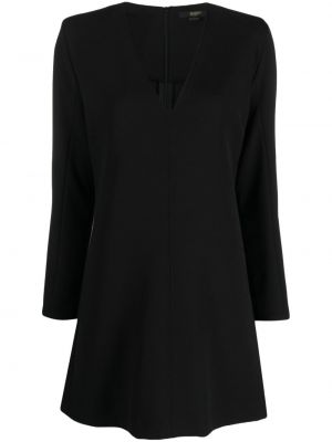 Коктейлна рокля с v-образно деколте Seventy черно