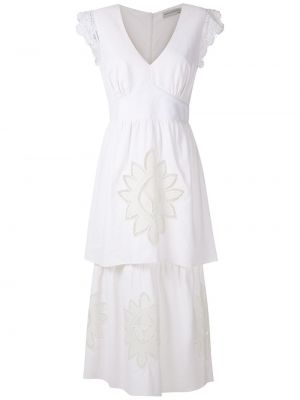 Midi haljina Martha Medeiros bijela