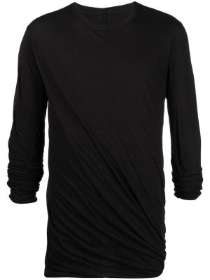 Camiseta de manga larga manga larga Rick Owens negro