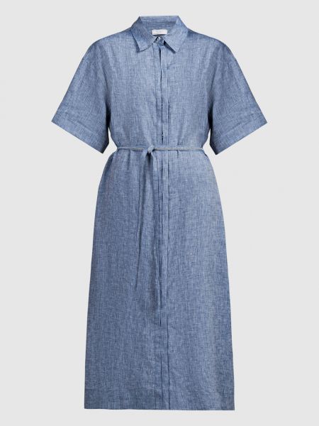 Лляна сукня-сорочка Peserico синя