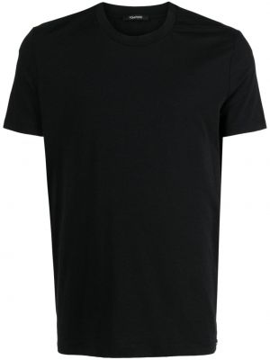 Μπλούζα από ζέρσεϋ με στρογγυλή λαιμόκοψη Tom Ford μαύρο