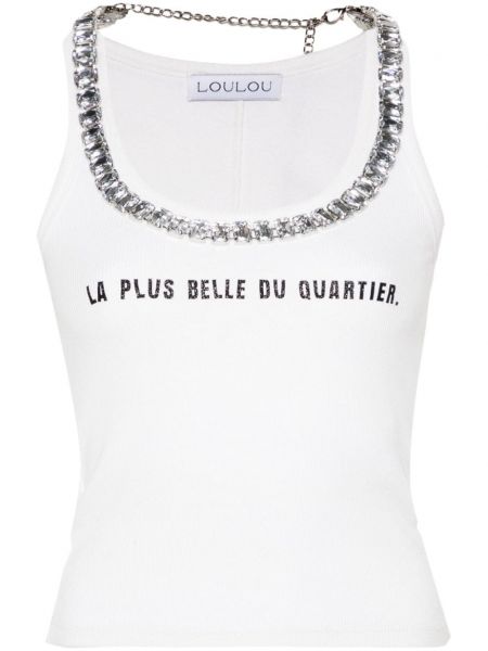 Crop top Loulou hvid