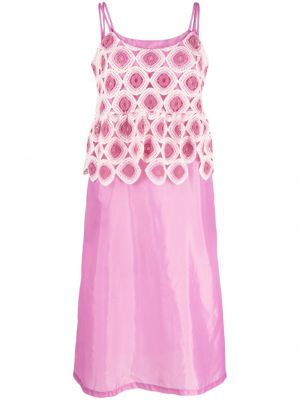 Bavlněné saténové šaty na zip Comme Des Garçons
